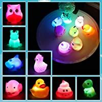 Los mejores  - Lictin Juguetes de Baño para Bebé Niños-8 PCS Juguetes de Baño Luminosos Juguetes de Natación del Flotante con Bolsillo…